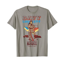 Davy Crockett Texas Alamo Cowboy Vintage Souvenir T-Shirt