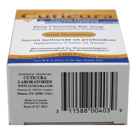 Cuticura Deep Cleansing Bar Soap 5.25 Ounce Original Scent Box (155ml) (Pack of 2)