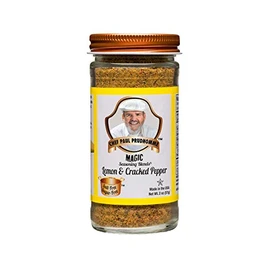 Chef Paul Magic Seasoning Blends Lemon and Cracked Pepper Seasoning | Salt-Free | Bold Garlic & Black Pepper Flavor | No MSG | Perfect for Chicken, Seafood & Veggies | 2 Oz (Pack of 1)