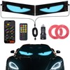 Ligrel 2PCS 14.7"x3.6" LED Eyes for Car Windshield - Devil
