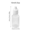 QUUPY 24 Pieces 15 ml White Plastic Squeezable Empty Dropper