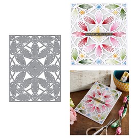 Sewn Petal Frame Metal Stamps, Sewn Petal Frame Cutting Dies Stencils for DIY Scrapbooking Cards Decorative Embossing Paper Cutting Dies for Scrapbooking Card Making