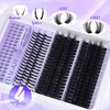 Volume Lash Cluster Spikes Cluster Eyelash Extensions 80D 100D Spiky