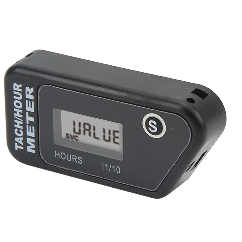 Inductive Digital Tach Hour Meter IP68 Waterproof Motorcycle RPM Counter