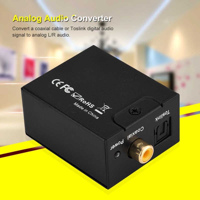 Digital Analog Audio Converter Optical Fiber to Analog Digital Audio