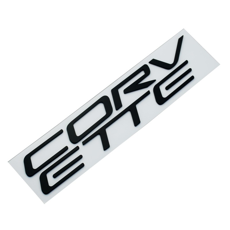 1x 97-04 C5 Corvette Rear Bumper Inserts Letters Emblem 3D