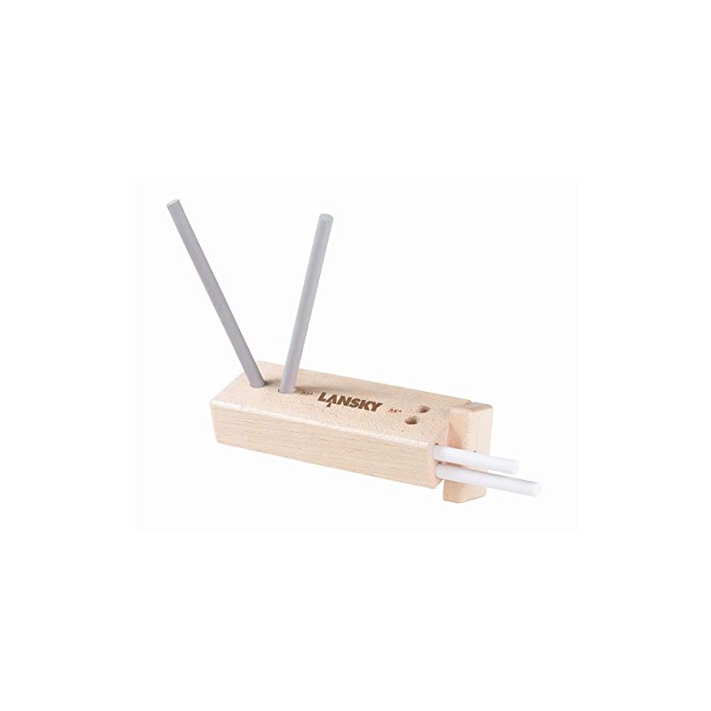 Lansky Unisex's 4-Rod Deluxe Turn Box Sharpener-Yellow, one size