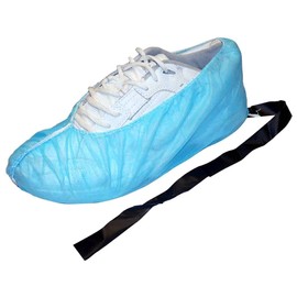 Static Care ESD - Funda desechable para zapatos para sala blanca, polipropileno, tira conductora, funda desechable para zapatos para sala limpia, paquete de 100 unidades