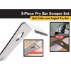 Titan 17007 3-Piece Stainless Steel Pry Bar Scraper Set