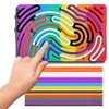 Sensory Activity Board for Kid,Double-Sided Sensory Board for Calming, Stress,