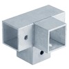 OTTFF 10 Pack 1" Aluminum Square Tube Connector, 4 Way