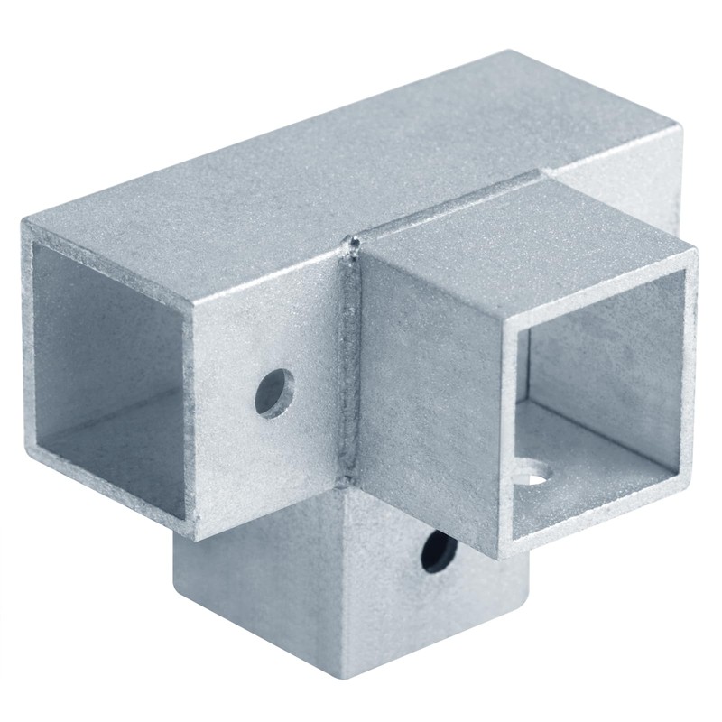 OTTFF 10 Pack 1" Aluminum Square Tube Connector, 4 Way