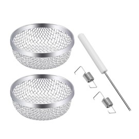 2Pack RV Ventilation Net Cover, Stainless Steel Mesh Vent Bug Furnace Screen Cover for Camper Trailer RV with Spring Fasteners