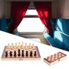 3in1 Portable Wooden Chessboard Folding Board Chess Game For Party