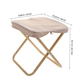 ABOOFAN Compact Folding Camping Stool Portable Outdoor Chair for Hiking Fishing Picnics and Travel Durable Pipe Construction Lightweight Design for Easy Carrying