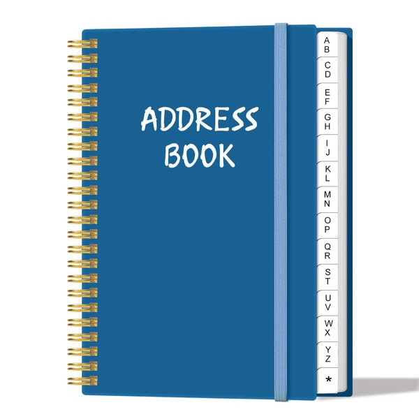 Address Book with Alphabetical Tabs - Telephone & Address Book