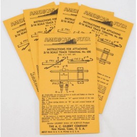 American Flyer Crisp Repro American Flyer envelopes for your 690 track terminal set collectors