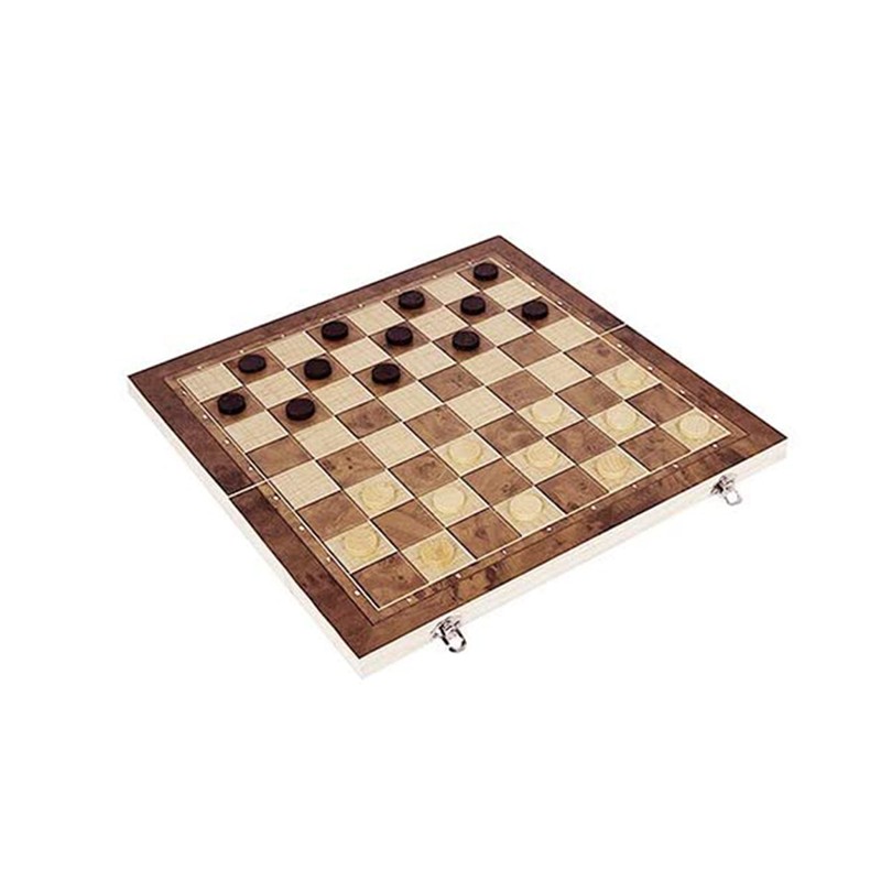 3 in 1 Wooden Chess Set Folding International Chess Entertainment