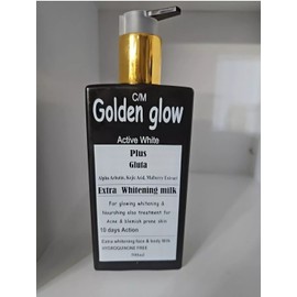 easy glow Golden Glow ACTIVE WHITE + GLUTA Body Milk 500ml Lotion Intensive Extra Whitenin