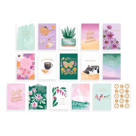 American Greetings 15-Count Thinking of You Card Bundle with Envelopes- Get Well, Support, Friendship, and Sympathy