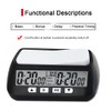 Staright 3-in-1 Multipurpose Portable Professional Chess Clock Digital Chess Timer