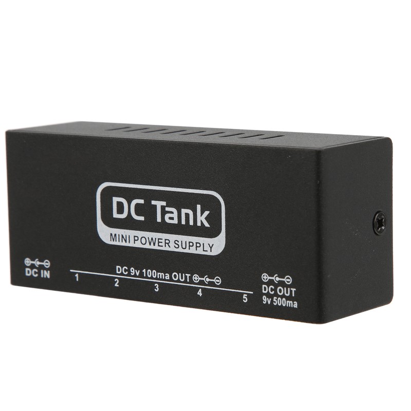 Pedal Power Supply 6 Isolated Outputs Metal Black Electric Equipment