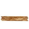 Bare Decor EZ-Wall 3D Mosaic Tile in Solid Teak Wood,
