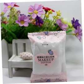 Gogogmee 3sets Cotton Piece Makeup Remover Pads Soft Gentle for Face Cleaning Non-woven Fabric Disposible for Salons Home Use 64pcs*3