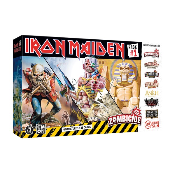 Zombicide Iron Maiden Character Pack #1 - Set of Iron Maiden Miniatures Compatible with Zombicide 2nd Edition, Ages 14+, 1-6 Players, 60 Minute Playtime, Made by CMON