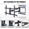 FORGING MOUNT Long Extension TV Mount/Wall Bracket Full Motion with
