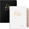 JUBTIC Wedding Vow Books, Vow Books His and Hers with