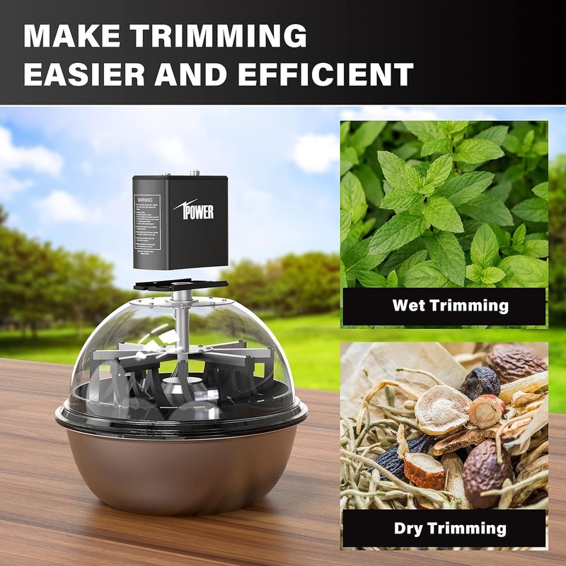 iPower 16'' & 19'' Bud Leaf Bowl Automatic Electric Spinner-Adjust