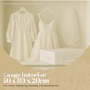 HANGERWORLD Large White Wedding Dress Box Storage with Acid Free