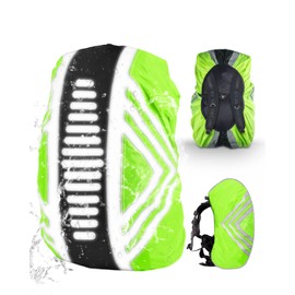 Rain Cover for Backpacks School Bag with Reflector, 26-40L Waterproof Backpack Rain Cover, Adjustable Buckle, Rain Cover with Storage Bag for Camping, Cycling, Hiking