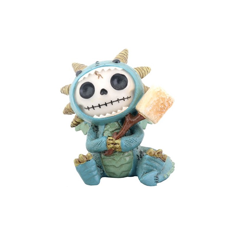 SUMMIT COLLECTION Furrybones Scorchie Signature Skeleton in Blue Dragon Costume