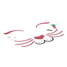 Healeved Bunny Face Stickers, Rabbits, Temporary Tattoo, Makeup Face Stickers, Jewel Face Stickers, Stage Makeup Decoration For Creative Party Accessories