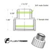 FLUENTPOWER Standard Garden Hose Adapter Fitting, Plastic Hose Connector for