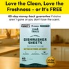 Zero Trace Dishwasher Detergent Eco-Friendly Sheets for Dish Washing -