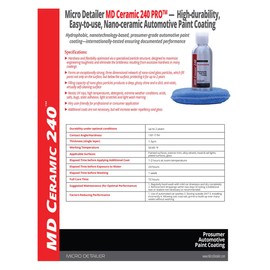 Micro Detailer MD Ceramic 240—Easy-to-Use, Ceramic Paint Coating (4 OZ. KIT)