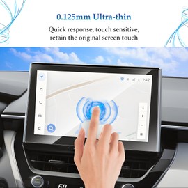 SKTU 2Pcs for 2025 Toyota Corolla Hybrid Screen Protector 10.5 Inch for 2025+ Toyota Corolla Hybrid XLE 10.5-Inch Multimedia Touchscreen 2025 Corolla Hybrid Accessories [High Clarity, Anti-Scratch]
