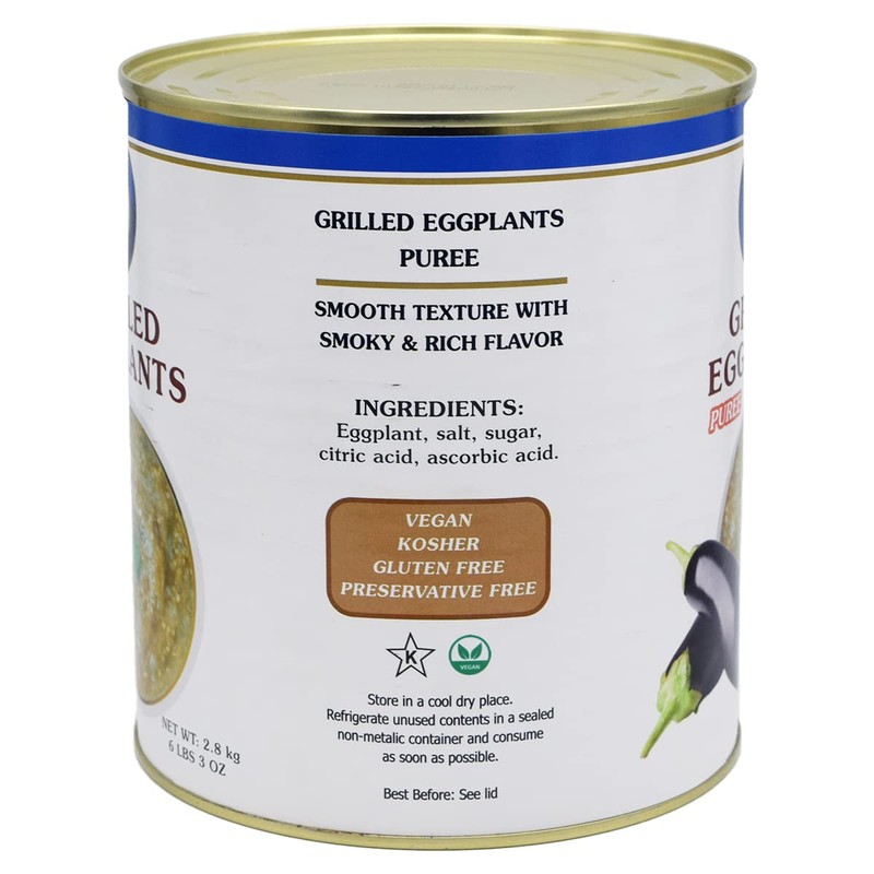 Eastern Feast - Puree of Grilled Eggplants, 2.8 kg (6.2