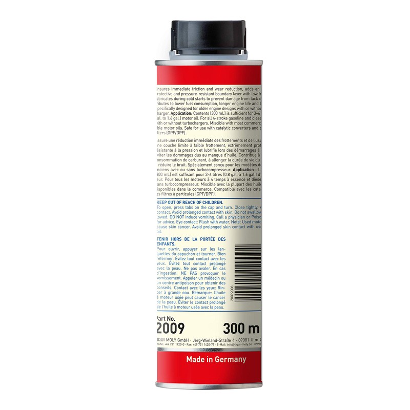 Liqui Moly MoS2 Anti-Friction Engine Treatment | 300 ml |