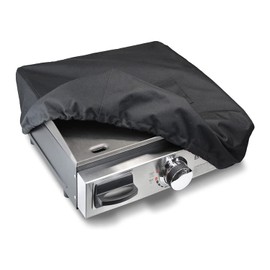 Blackstone 1720 17 inch Griddle Cover and Carry Bag Water Resistant 600D Polyester Heavy Duty Flat top 17" Gas Grill Cover Accessory Exclusively Fits Blackstone 17" Griddle Cooking Station Without Hood 17 Inch Black