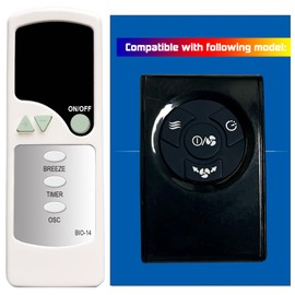 XINJISHIMIN Replacement Remote Control for Bionaire Tower Fan BCH9214RE-BM BTF4010AR BT440RC BT410RC BT440RC-CN BT410RC-CN