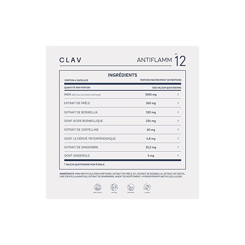 N°12 ANTIFLAMM - Anti-inflammatory & Joint Health with Boswellia Serrata