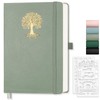 EMSHOI Dotted Notebook A5-100 GSM Hardcover Leather Dotted Journal with
