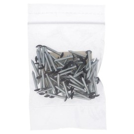 Osato Plated Tapping Truss Head Black 0.1 inch (3 mm) x Length 0.8 inch (20 mm), Pack of 75 (550-204)