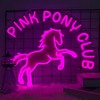 Pink Pony Club Neon Sign, Pony LED Lights, Pink Pony