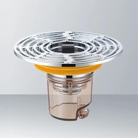 Magnetic Floor Drain Self-Closing Anti-blocking Filter Anti-Odor Bathroom Toilet Shower Hair Catcher Kitchen Drain No Smell - Color: Silver