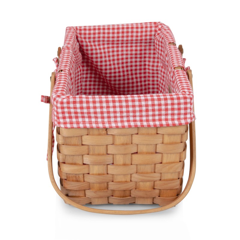 PICNIC TIME Farmhouse Basket, Wicker Basket, Empty Basket, Small Picnic
